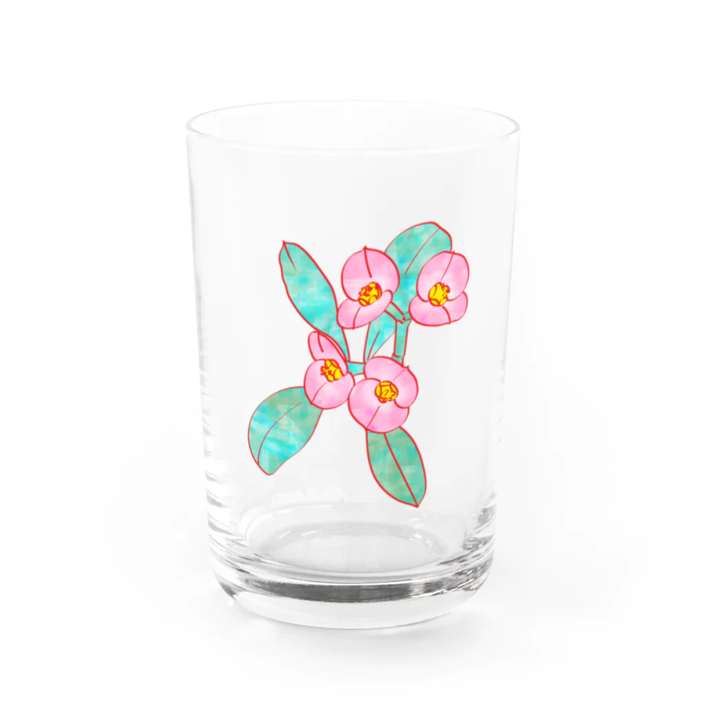 九月（くがつ）の花麒麟 Water Glass :front