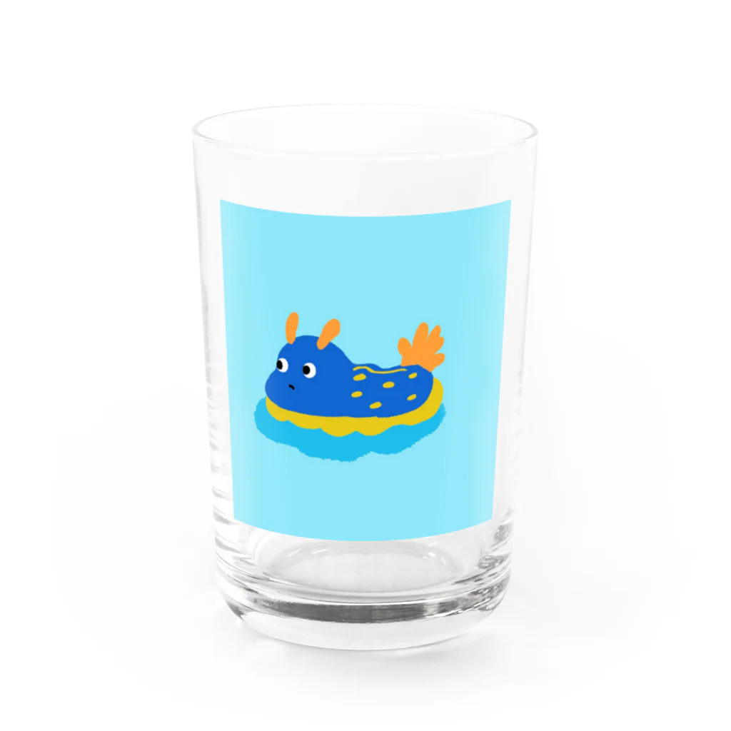 エコの海のウミウシちゃん Water Glass :front