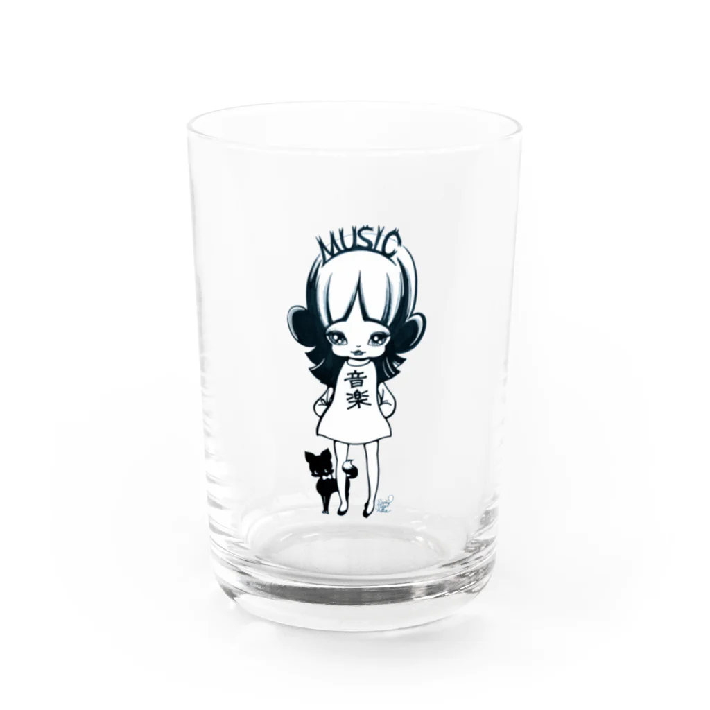 ShikaNiwa.Sandy.Jido.S.Alice.Ori.S.のmusic girl Water Glass :front