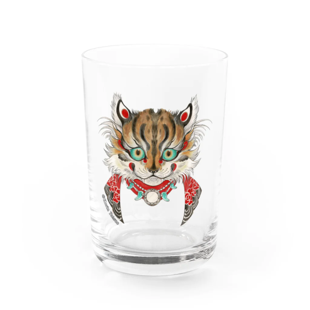 八ッ尾光輪の黄寅　KITORA Water Glass :front