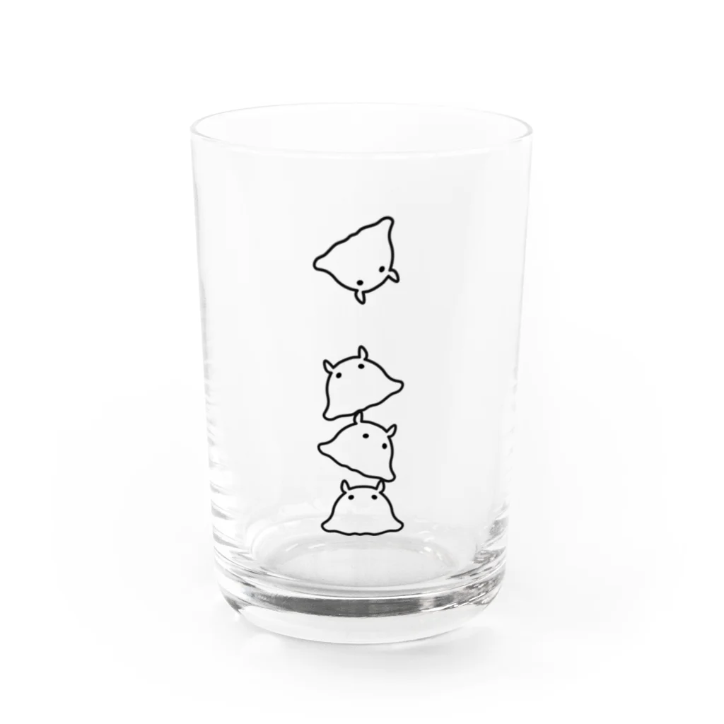 はとのみせのメンダコ Water Glass :front