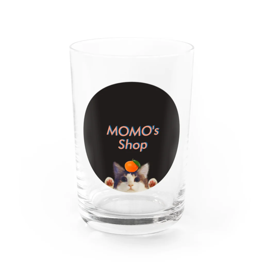 𝙈𝙊𝙈𝙊'𝙨 𝙎𝙝𝙤𝙥の2022@LOGO Water Glass :front