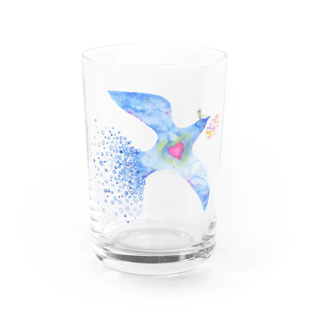 tetote ai design hut ～森の中のデザイン制作所～の「LOVE」 Water Glass :front