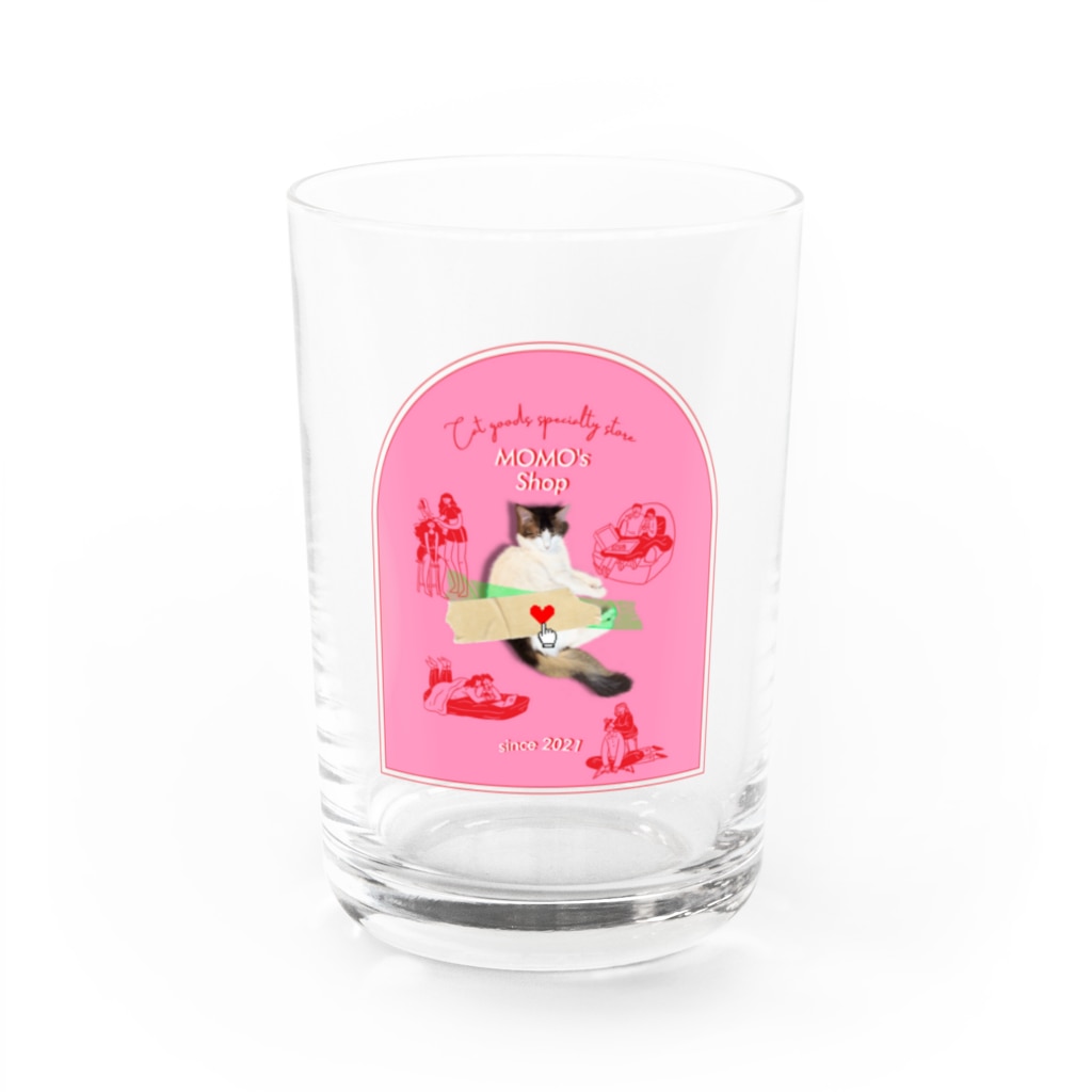 𝙈𝙊𝙈𝙊'𝙨 𝙎𝙝𝙤𝙥のMOMO's Shop@2022 Water Glass :front