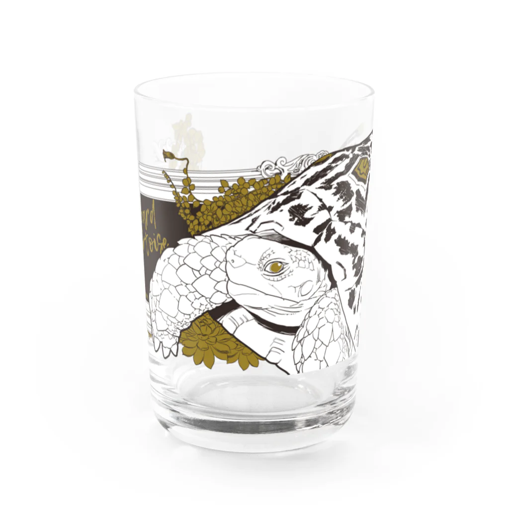 mado-pipippi-shopのヒョウモンリクガメ-WT01 Water Glass :front