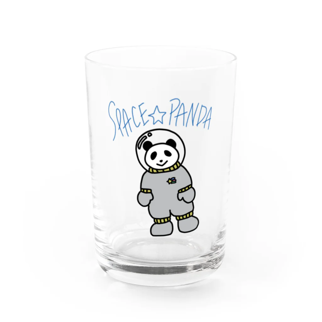 ★Panda Cafe★のスペースパンダ★宇宙パンダ SPACE PANDA CAFE Water Glass :front