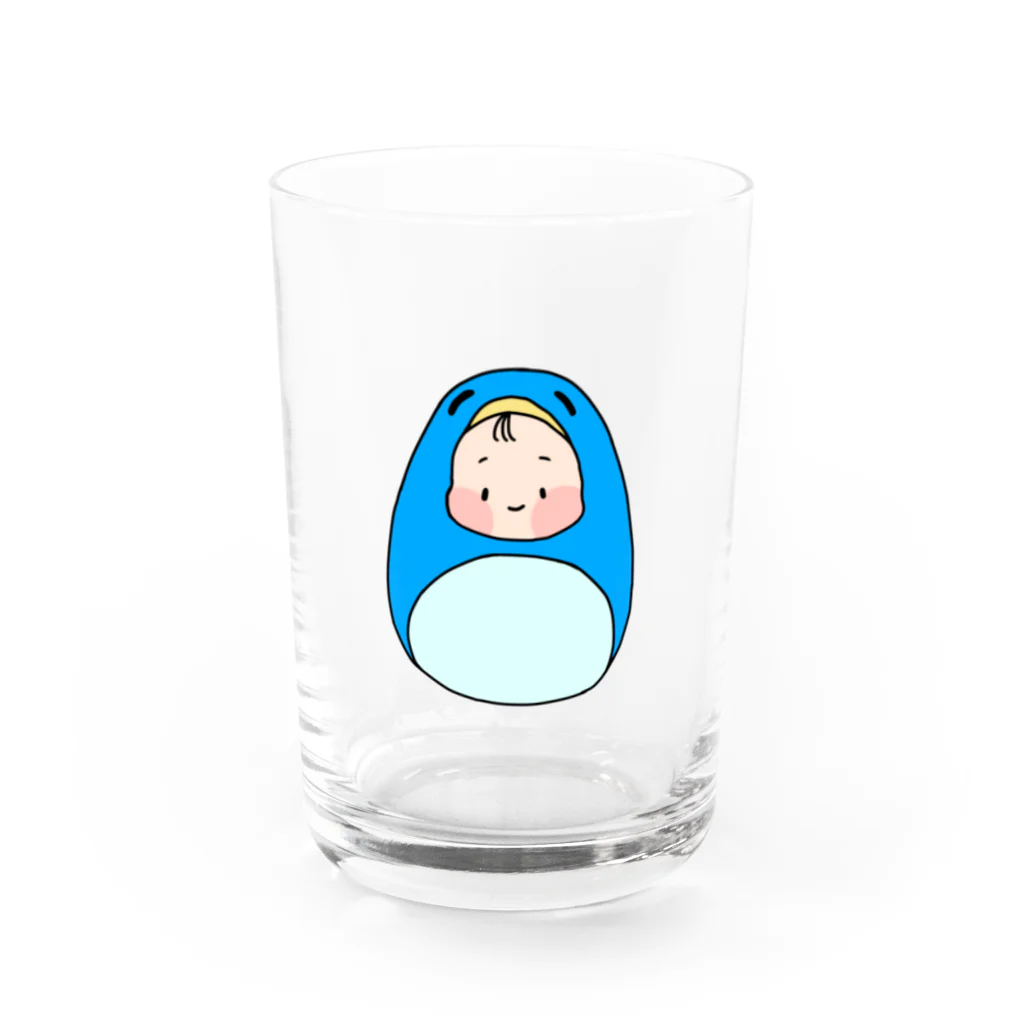 ふなこの赤ちゃんペンギン Water Glass :front