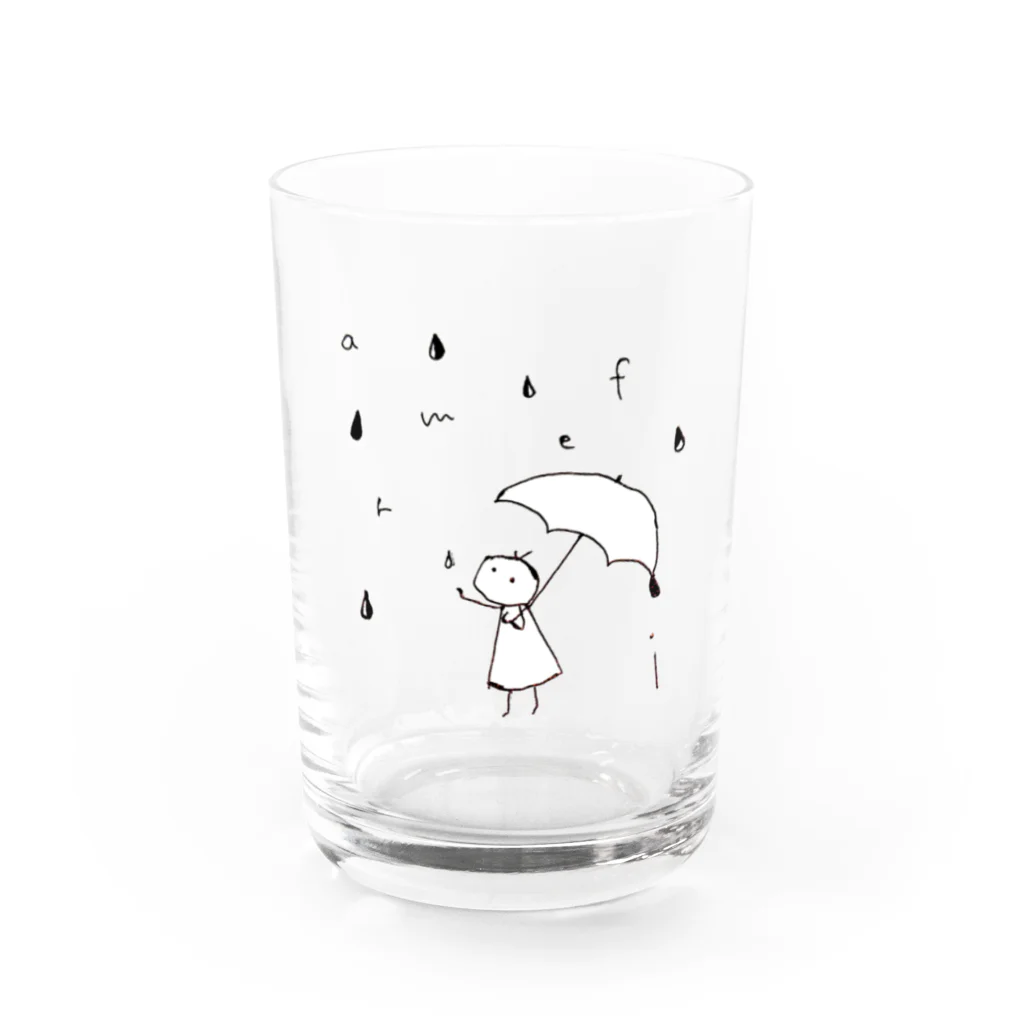 rurugirlのあめふり Water Glass :front