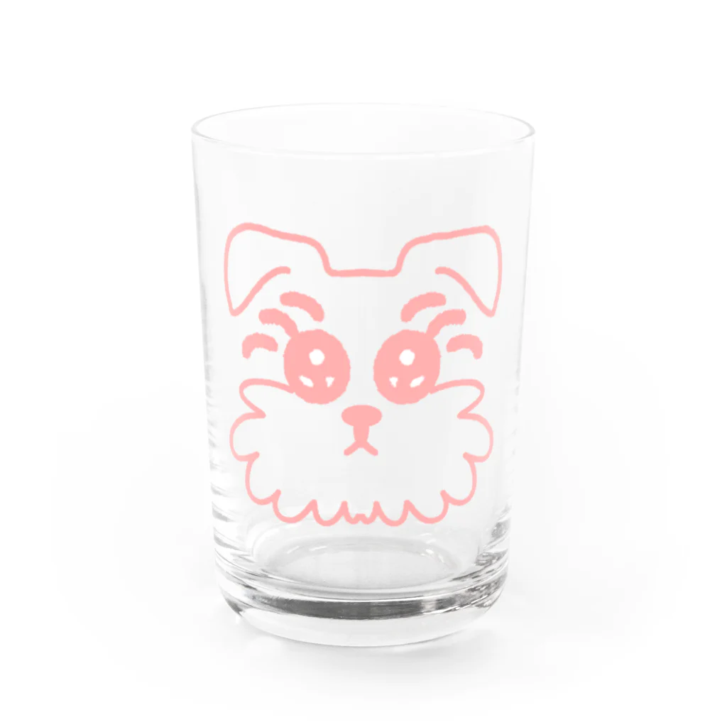 いぬがおちてるのDog’s Eye Water Glass :front