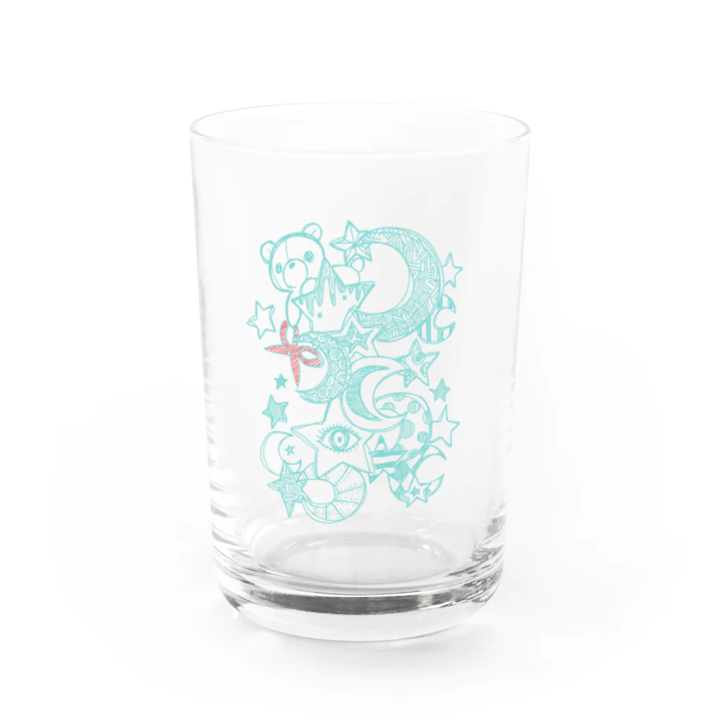 みゃい🧸🐾のはさみくみゃスター Water Glass :front