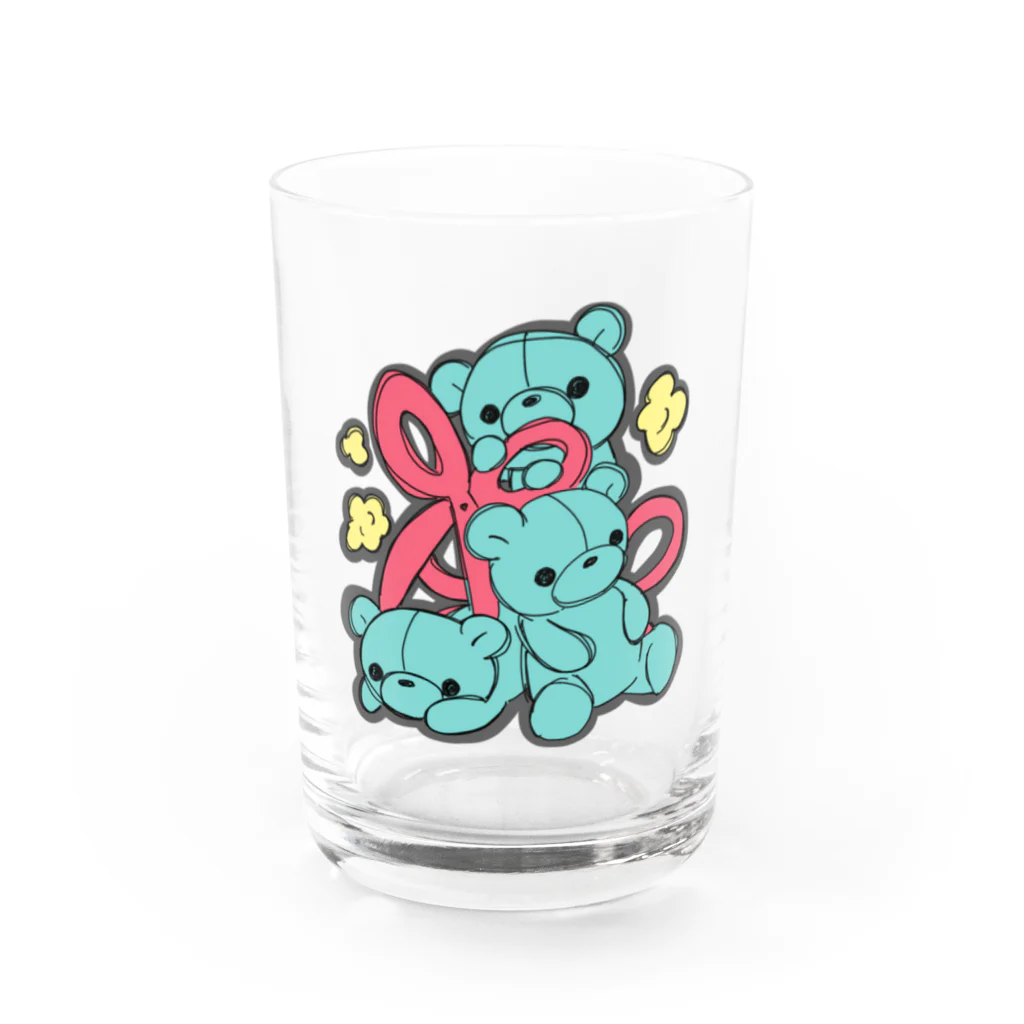 みゃい🧸🐾のはさみくみゃ３ Water Glass :front