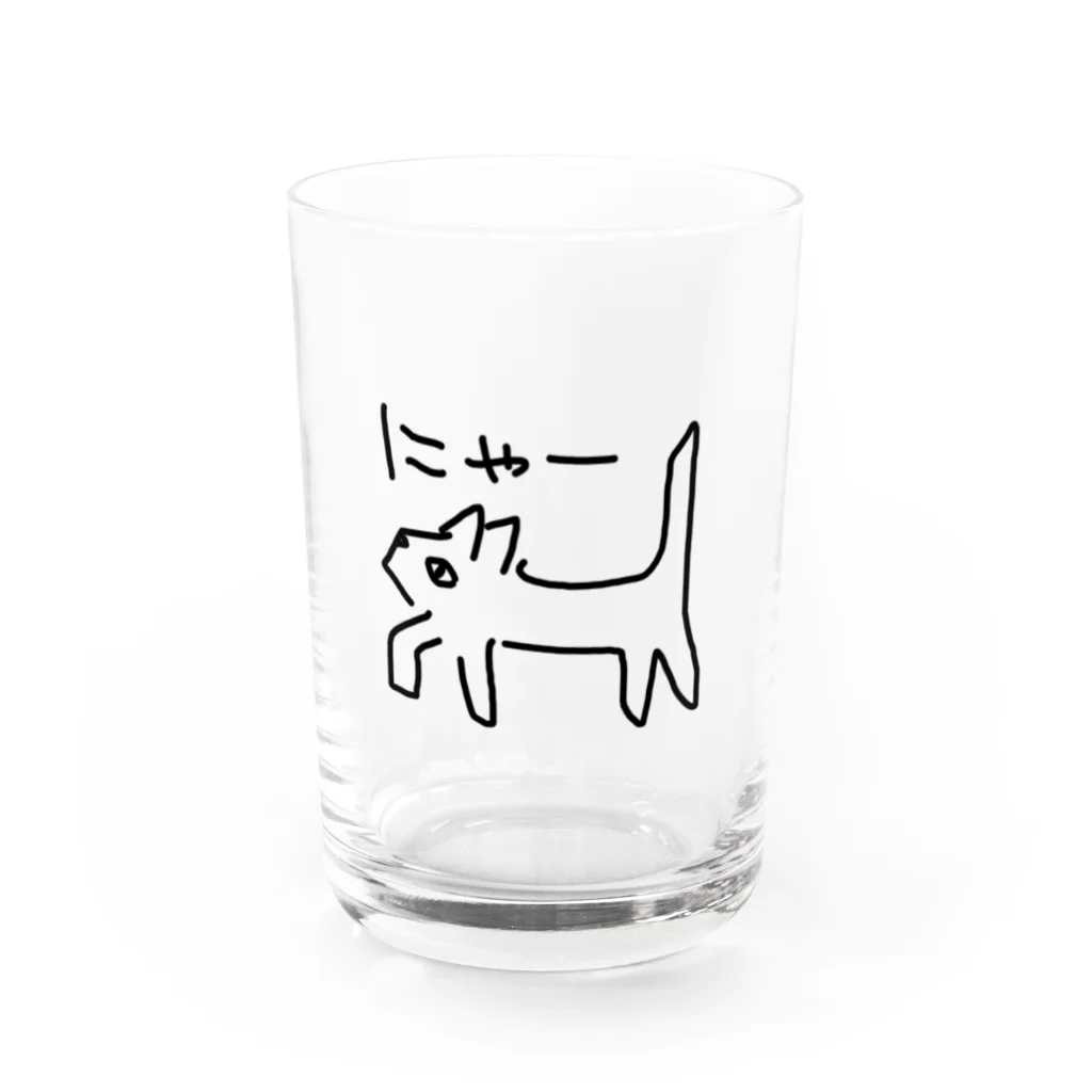 ののの猫屋敷の【テト】 Water Glass :front