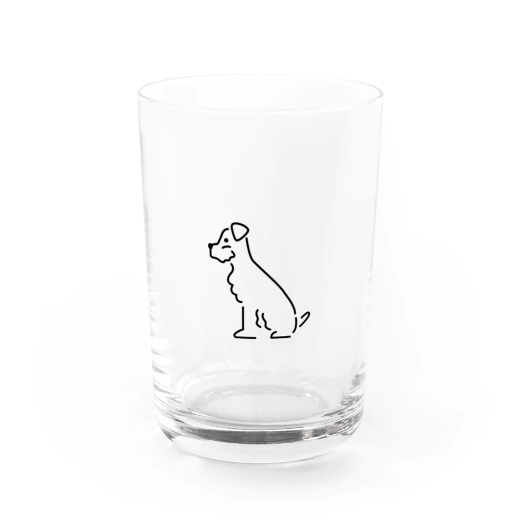 AGJP(ワンポイントアニマルショップ)のミニチュアシュナウザー Water Glass :front