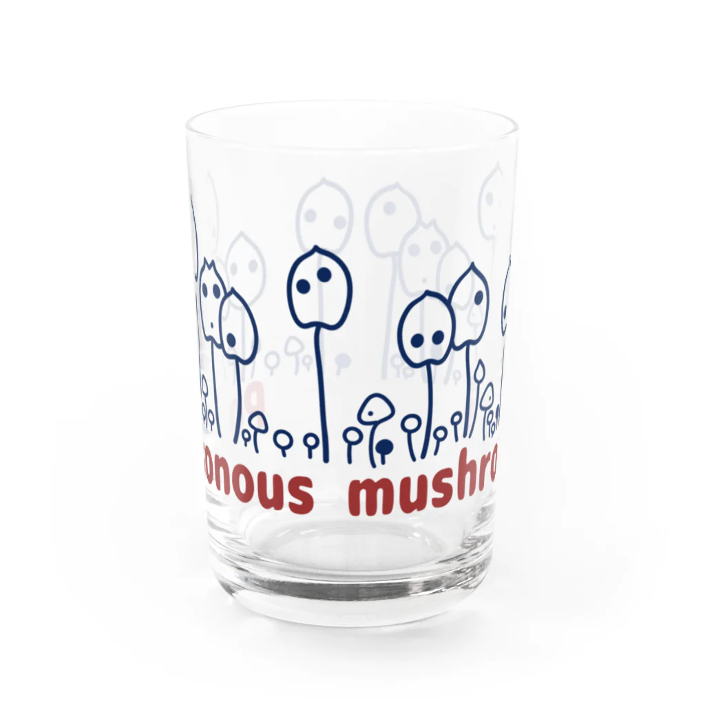 mkumakumaの毒キノコ２ Water Glass :front