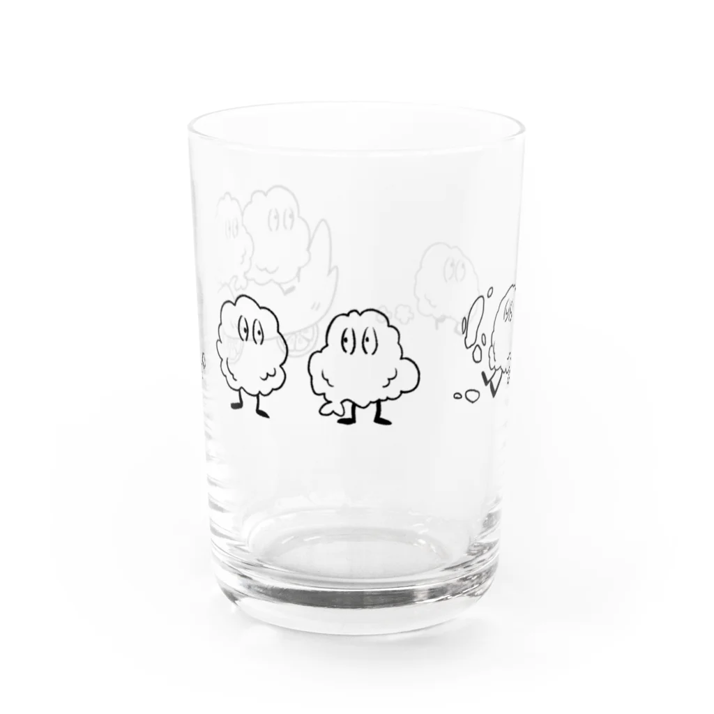 tettebolのからあげジャーニー はじまり Water Glass :front