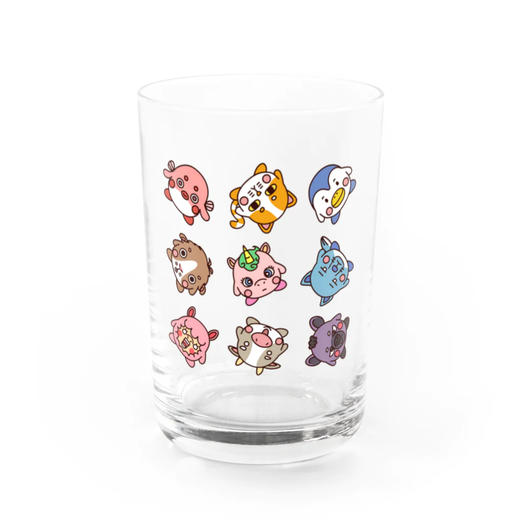 アニまるショップのまん丸動物アニまる Water Glass :front