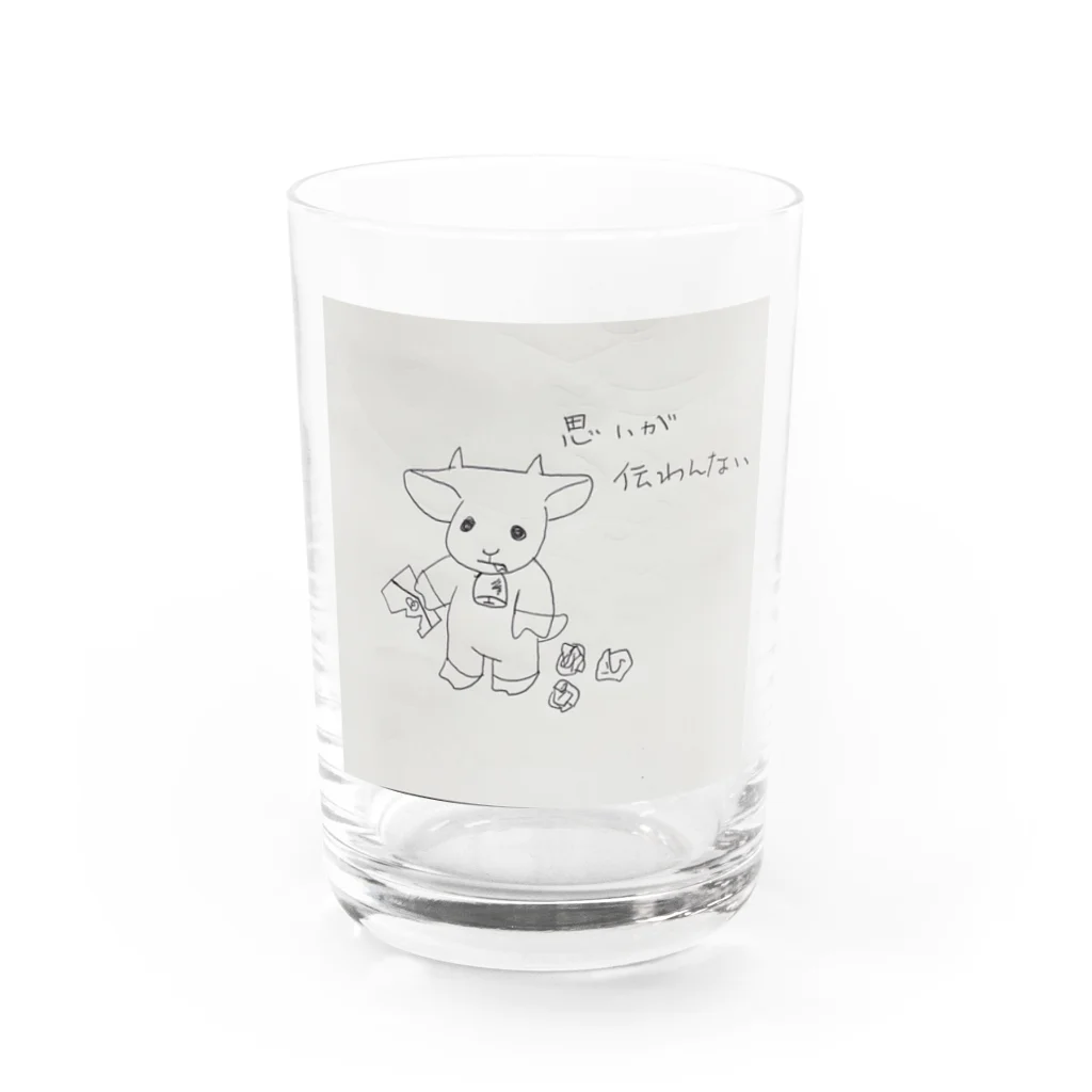 メルティキュートの伝えられないヤギ Water Glass :front