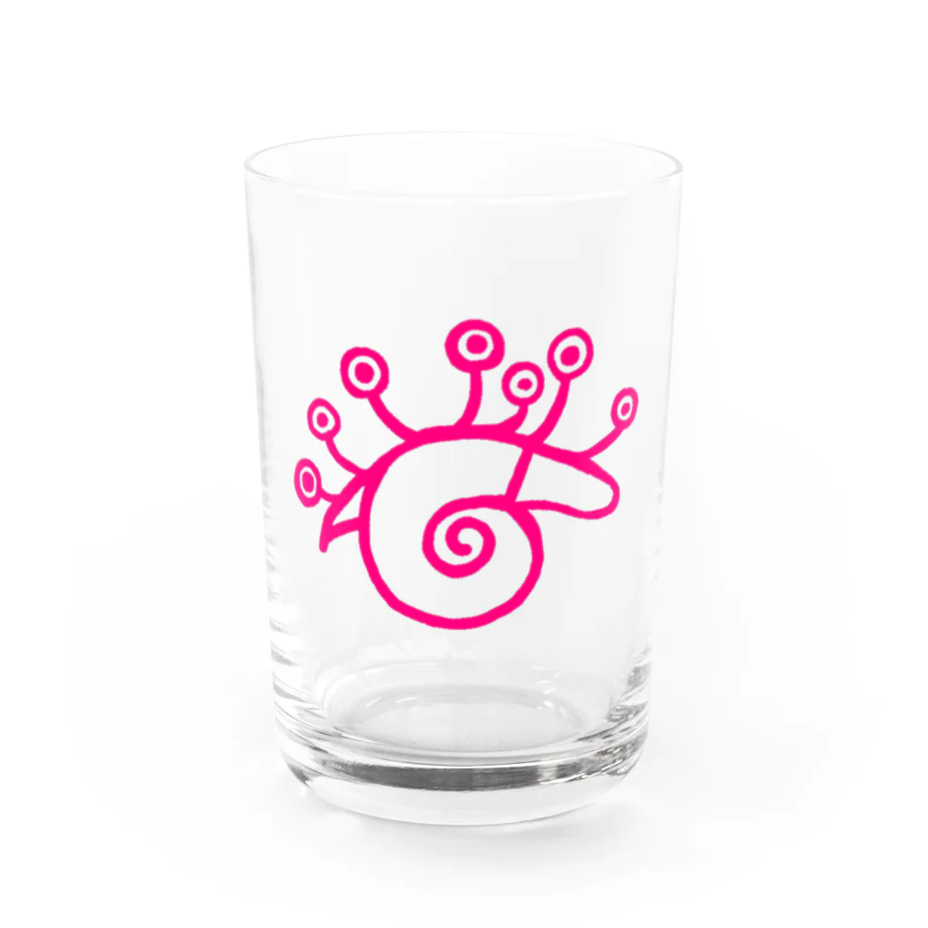 ビニールハウスの片瞑り(カタツムリ) Water Glass :front