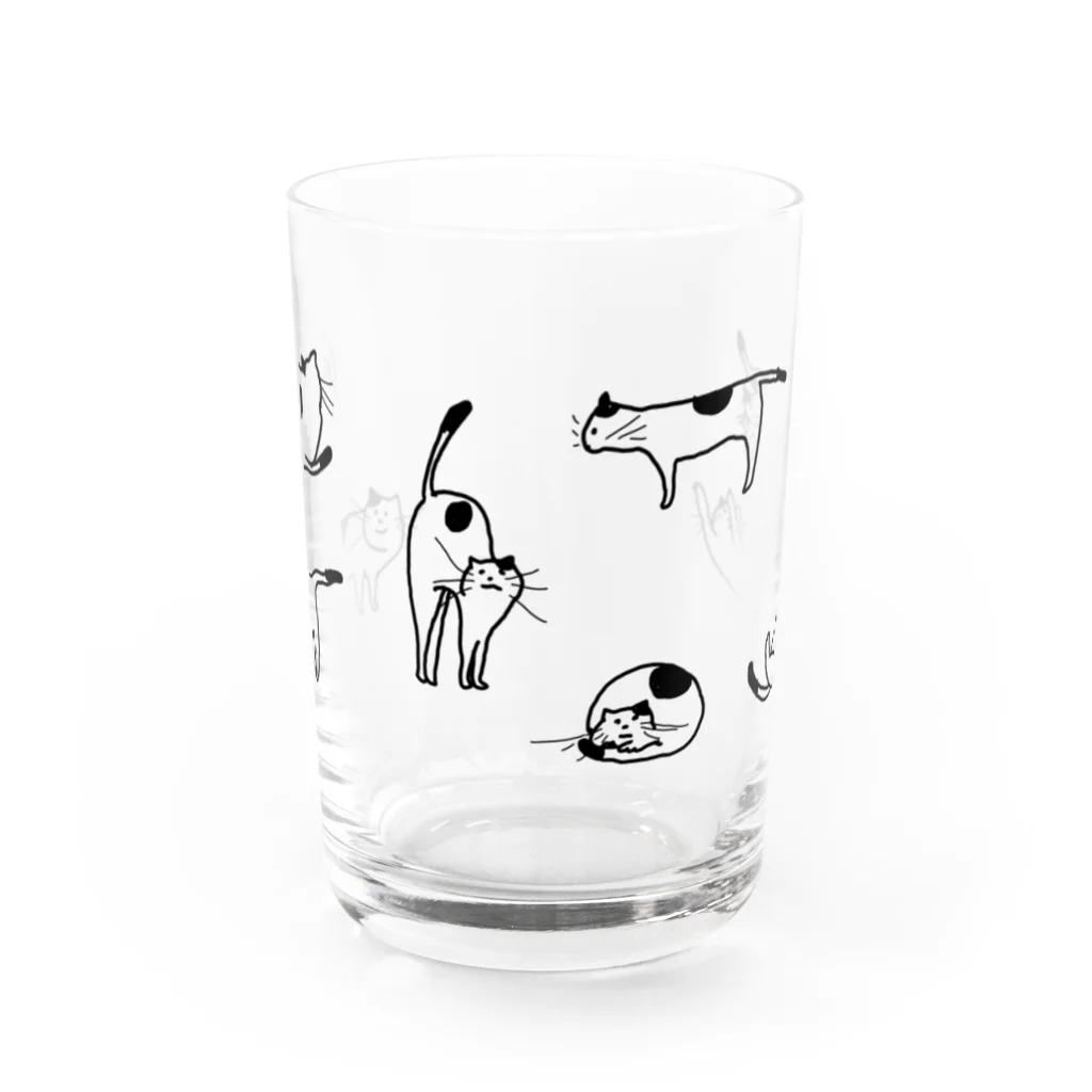 yamaguma23-2のねこねこマグ Water Glass :front