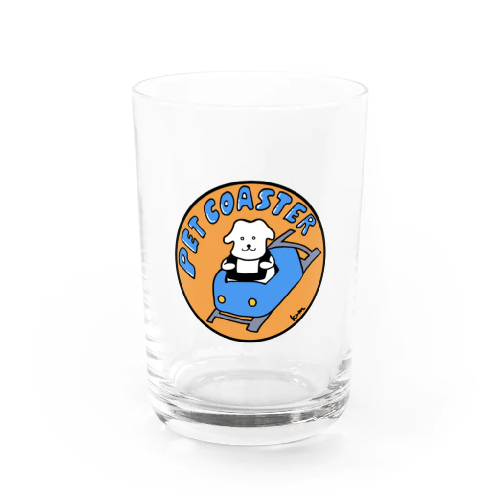 くるまのPET COASTER Water Glass :front