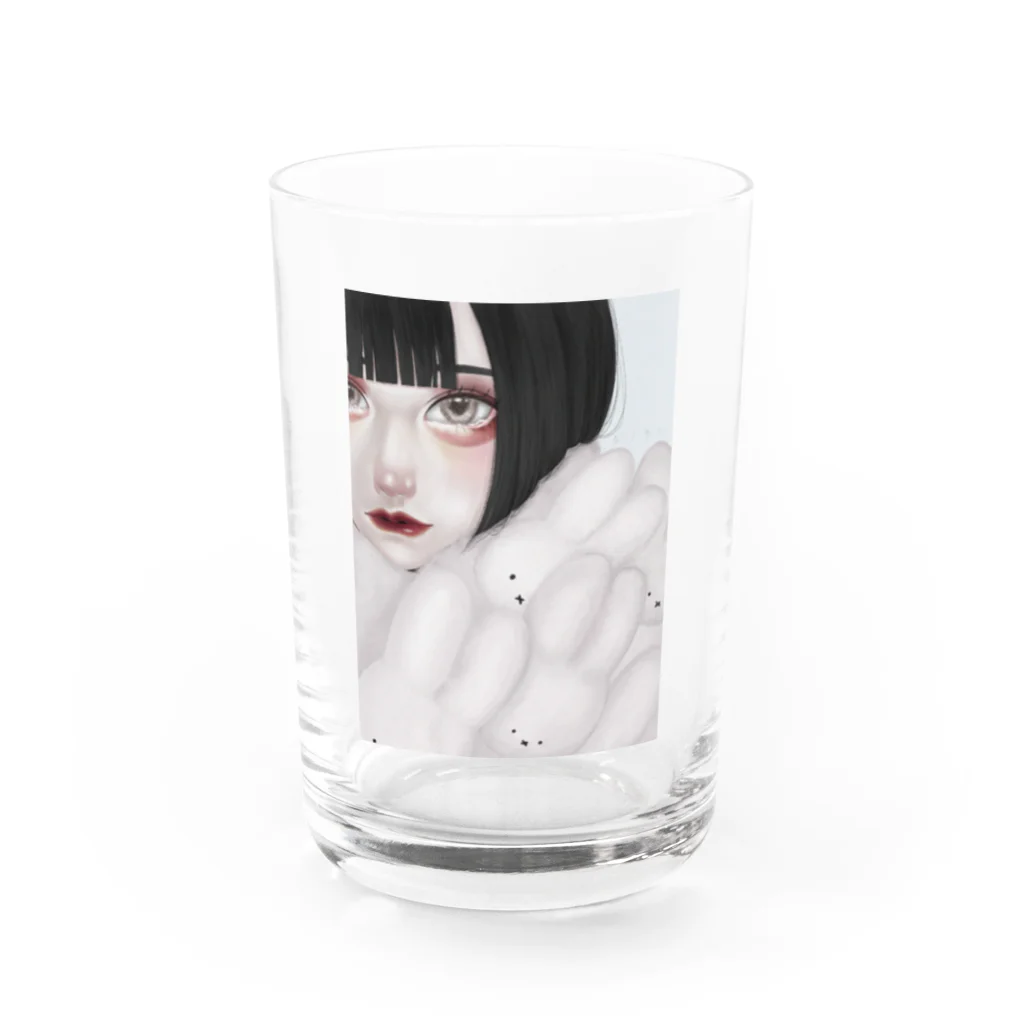 MeltingDollのあたためてね Water Glass :front