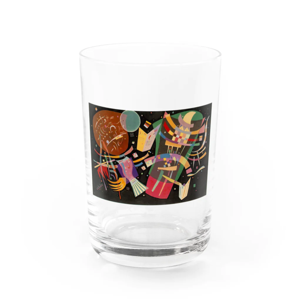 世界の絵画アートグッズのワシリー・カンディンスキー《コンポジション X》 グラス前面