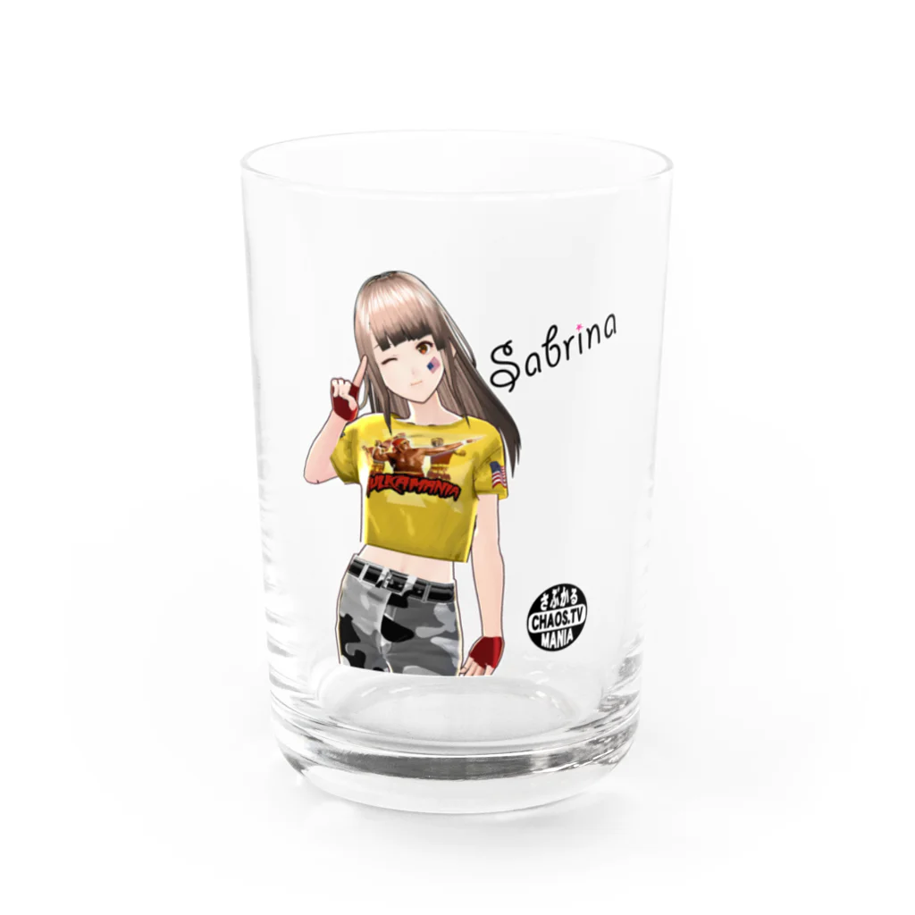 さぶかるカオスPXのさぶ里奈さん HULKAMANIA Water Glass :front