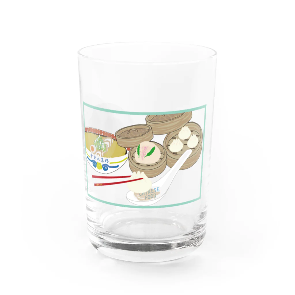 中華サークルの中華料理大好き Water Glass :front