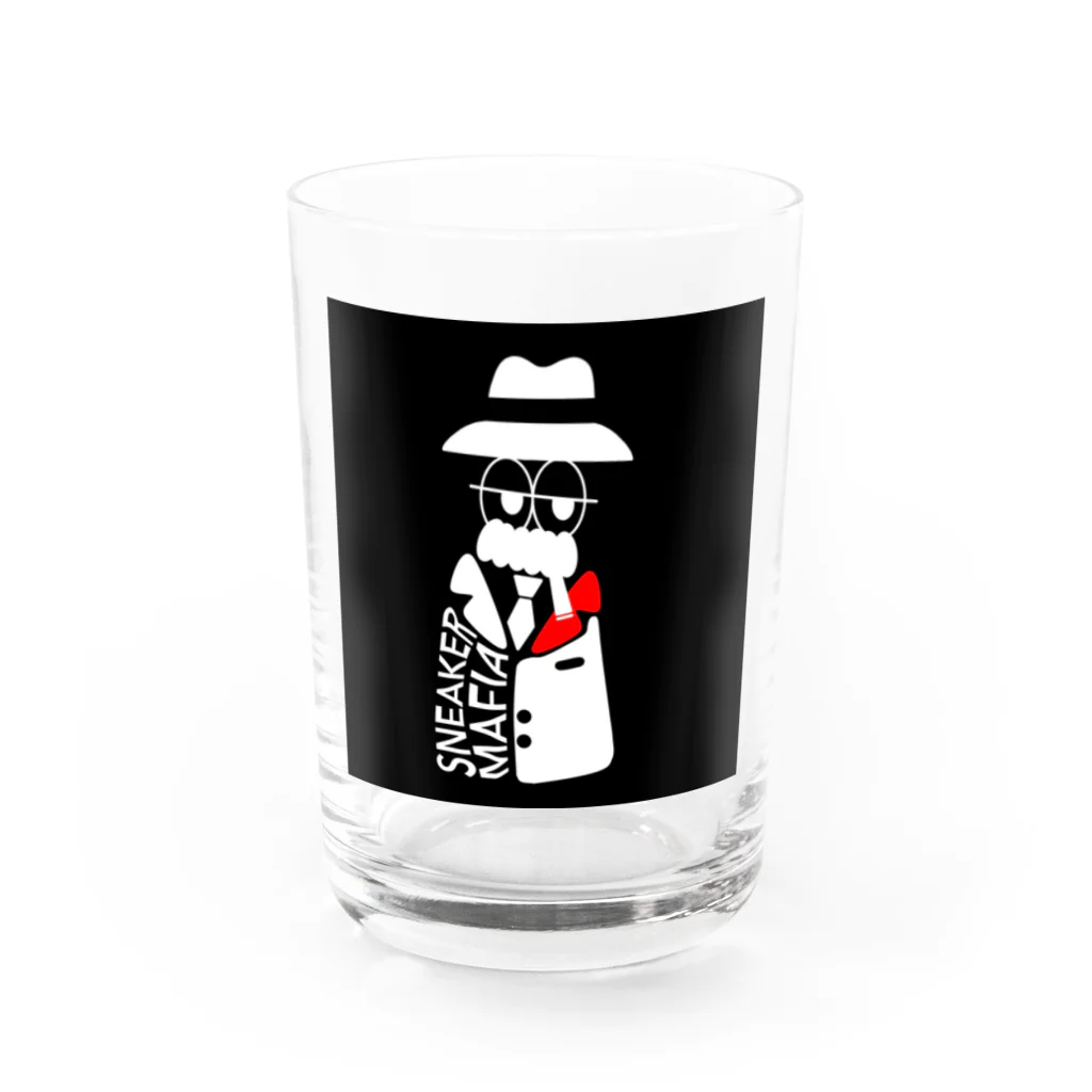 スニーカーマフィアSHOPのスカルマフィアグラフィック Water Glass :front