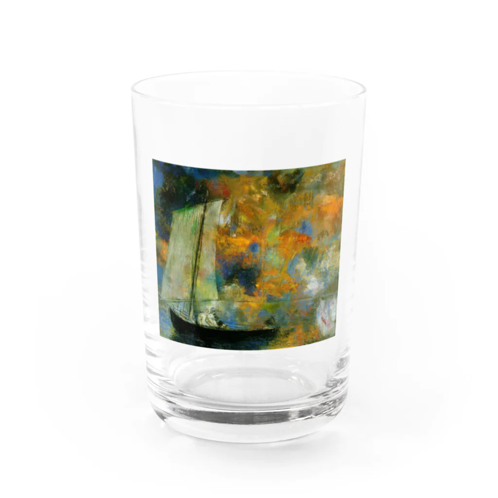 X-Artのオディロン・ルドン / 花雲 (1903) Water Glass :front