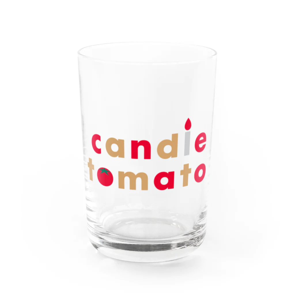 candle_tomatoのcandle tomato Water Glass :front