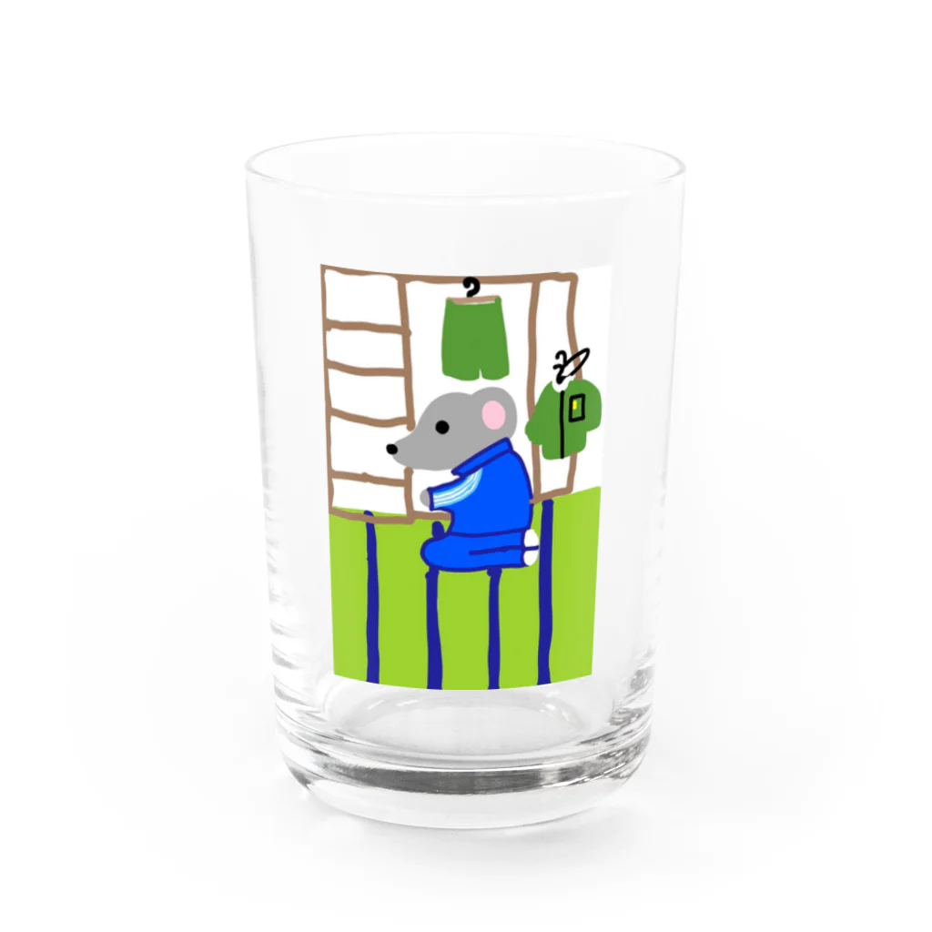 ao麻呂のしょっぷのセイザノネズミ Water Glass :front