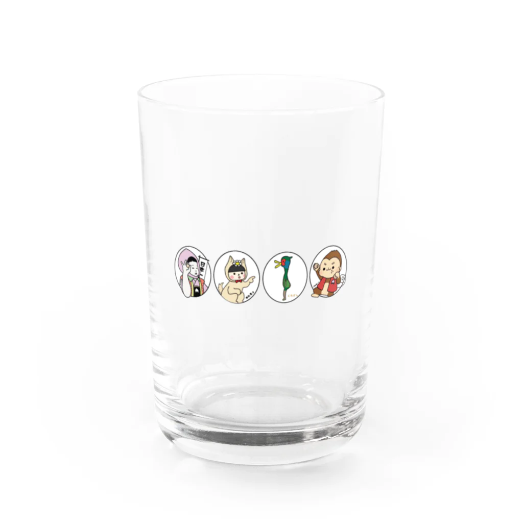 ハナイロの桃尻娘御一行 Water Glass :front