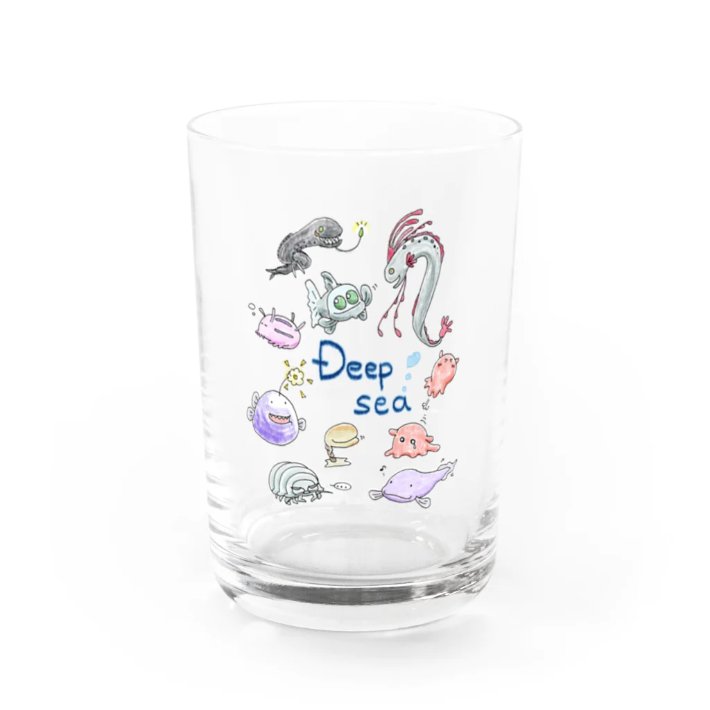 ぺんぎん丸の潜って探そうDEEP SEA Water Glass :front