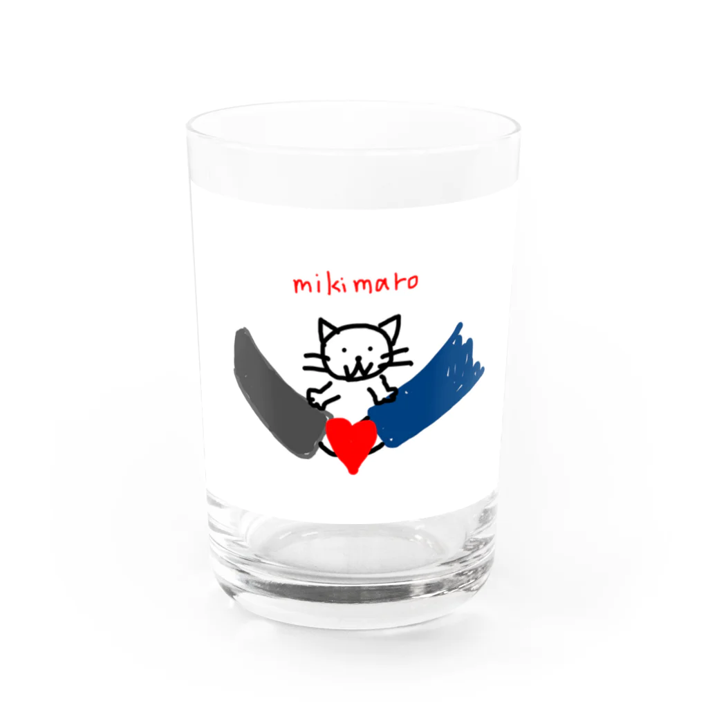 mikimaroエピソードゴロちゃんのmikimaroグッズその④ Water Glass :front