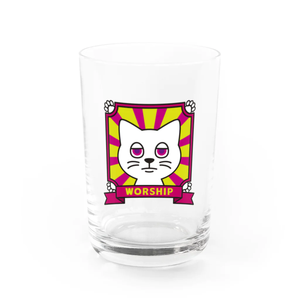 NE9TARのWorship cats. (color) Water Glass :front