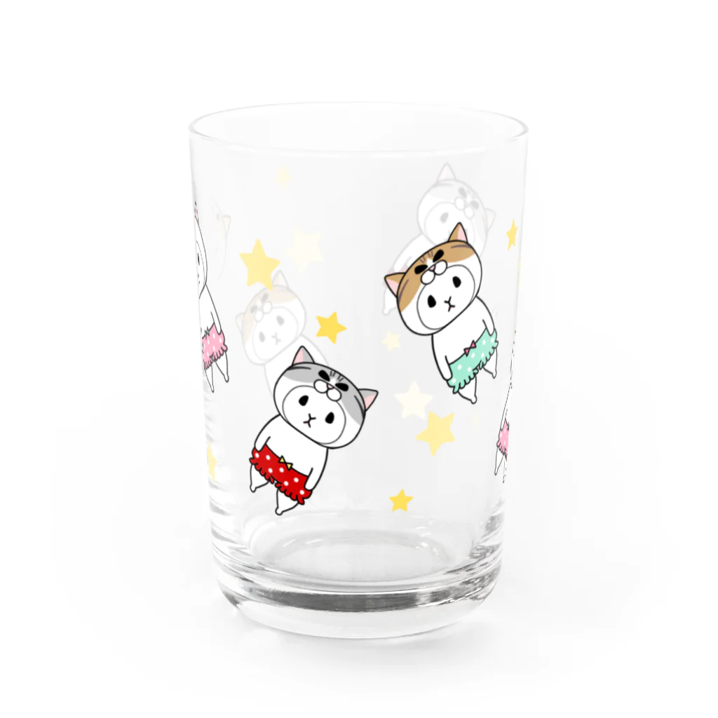Miiiさんの猫っかぶりウッサ氏【星】 Water Glass :front