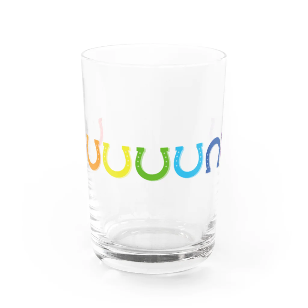 彩都リンゴ（さとり）の馬の蹄鉄 其の壱 Water Glass :front