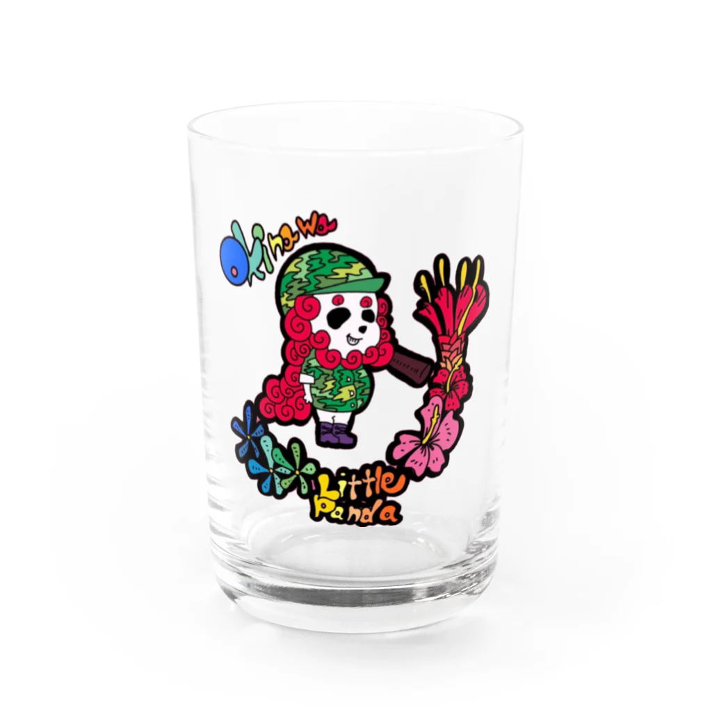 OKINAWA_LITTLE_PANDAのシーサーパンダ Water Glass :front