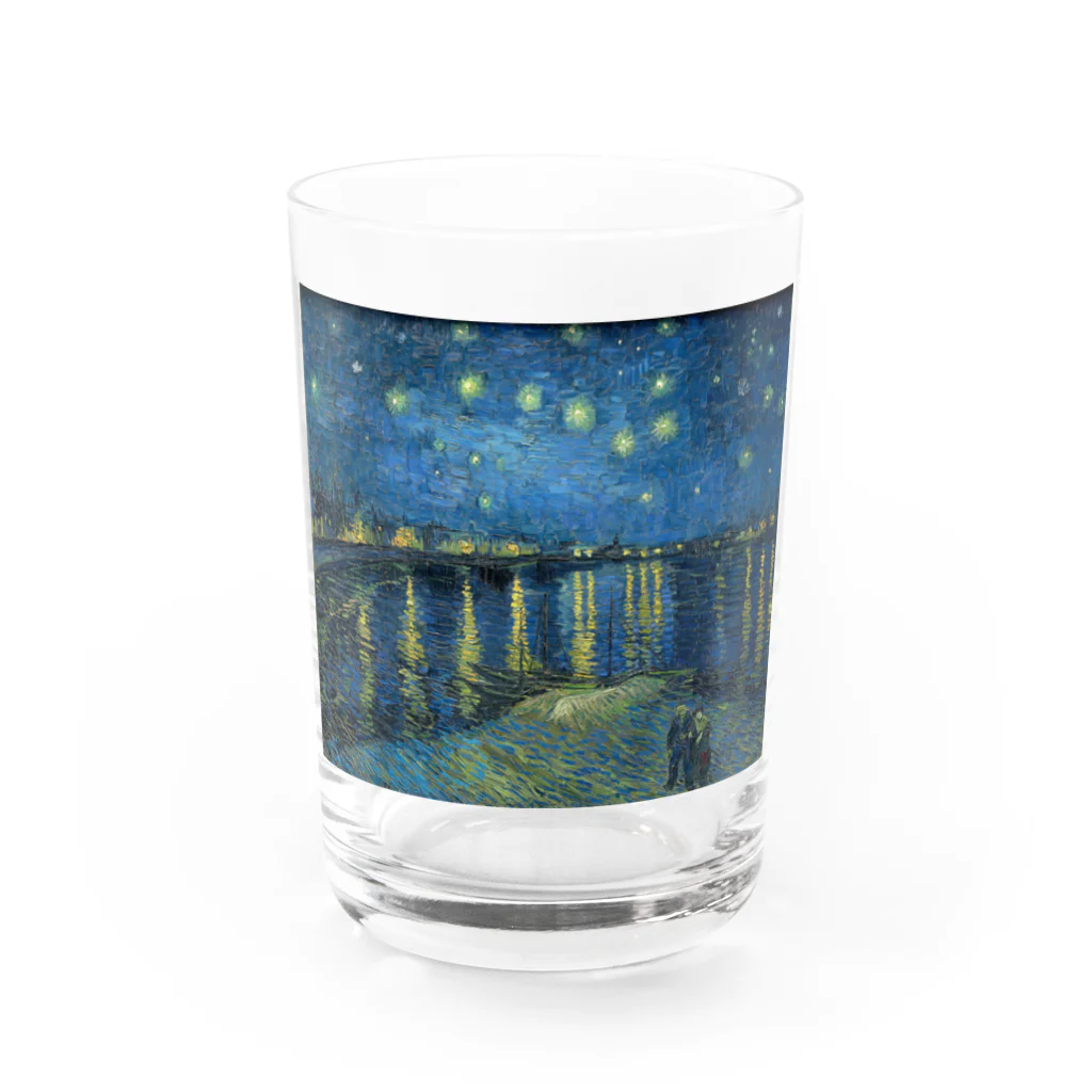 artgalleryのローヌ川の星月夜 Water Glass :front