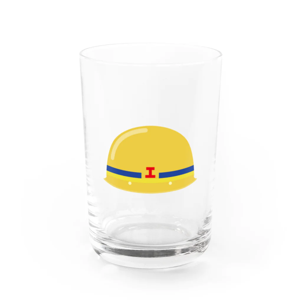 新商品PTオリジナルショップの 碓氷峠の保線屋さん （ヘルメット型） Water Glass :front