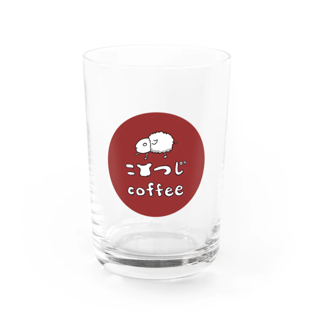 こひつじcoffeeのロゴマーク（ラウンド）/こひつじcoffee Water Glass :front