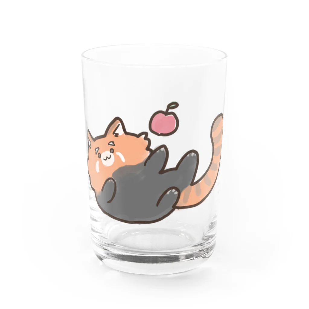 Knock Knock Knockのりんごを求めるれっぱん Water Glass :front