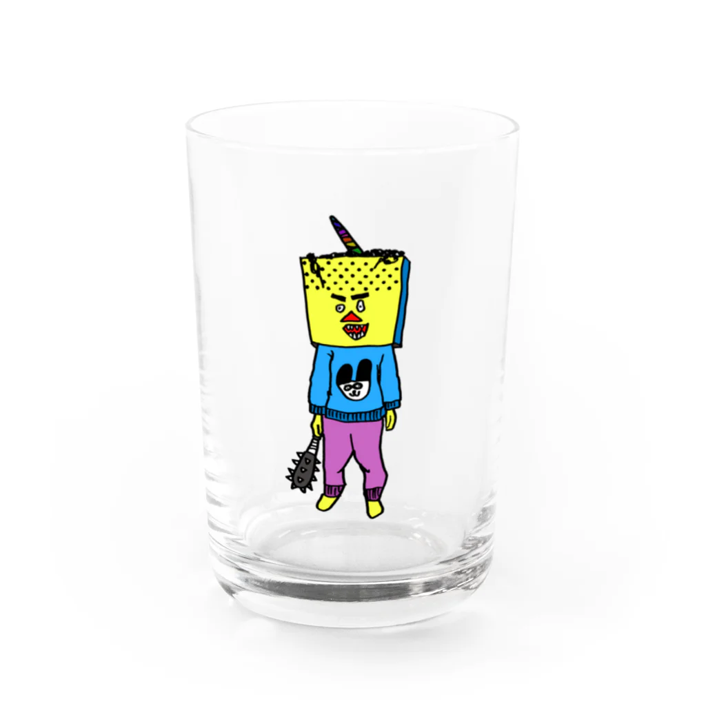 被り色鬼専門店の被り黄鬼 Water Glass :front