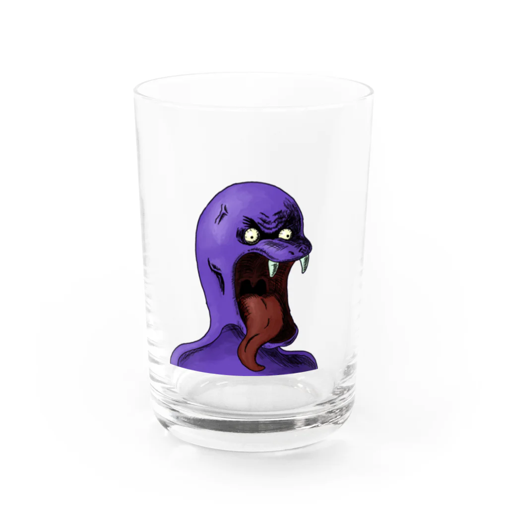 れいしょうのSUZURIのNFT風のコブラ ~Cobra Face Is Scary~ Water Glass :front