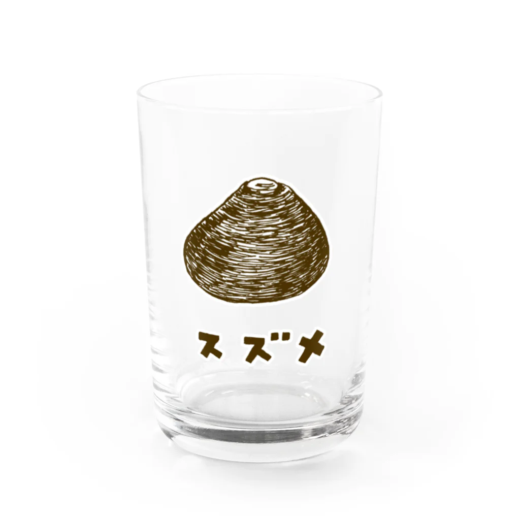 NIKORASU GOのすずめって聞こえるべ Water Glass :front