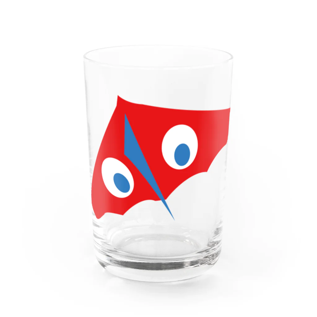 キッズモード某の赤いカイト(ソロ) Water Glass :front