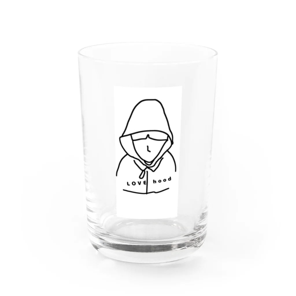 ペコりんショップのパーカー女子 Water Glass :front