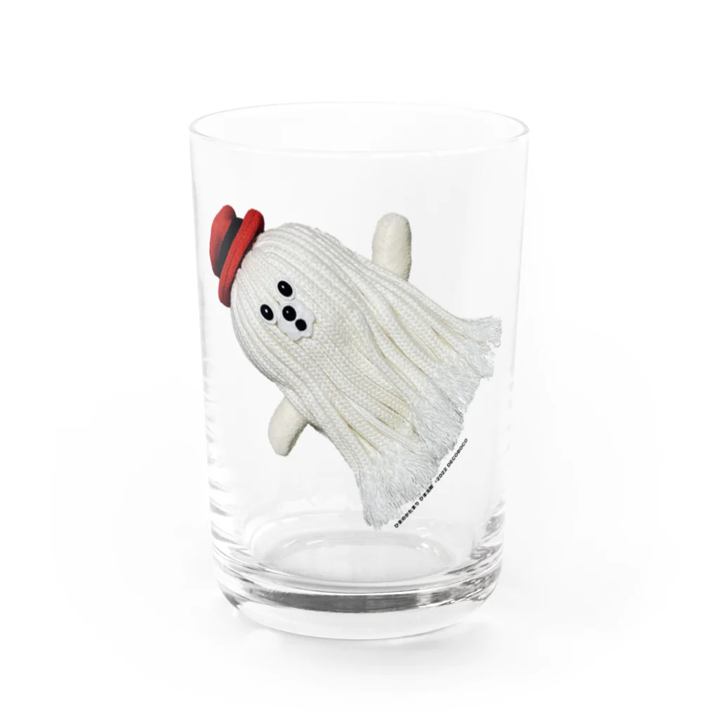 凸凹ショップのひまのかたまり ひま太郎 ひも犬の「いえーい！」 Water Glass :front