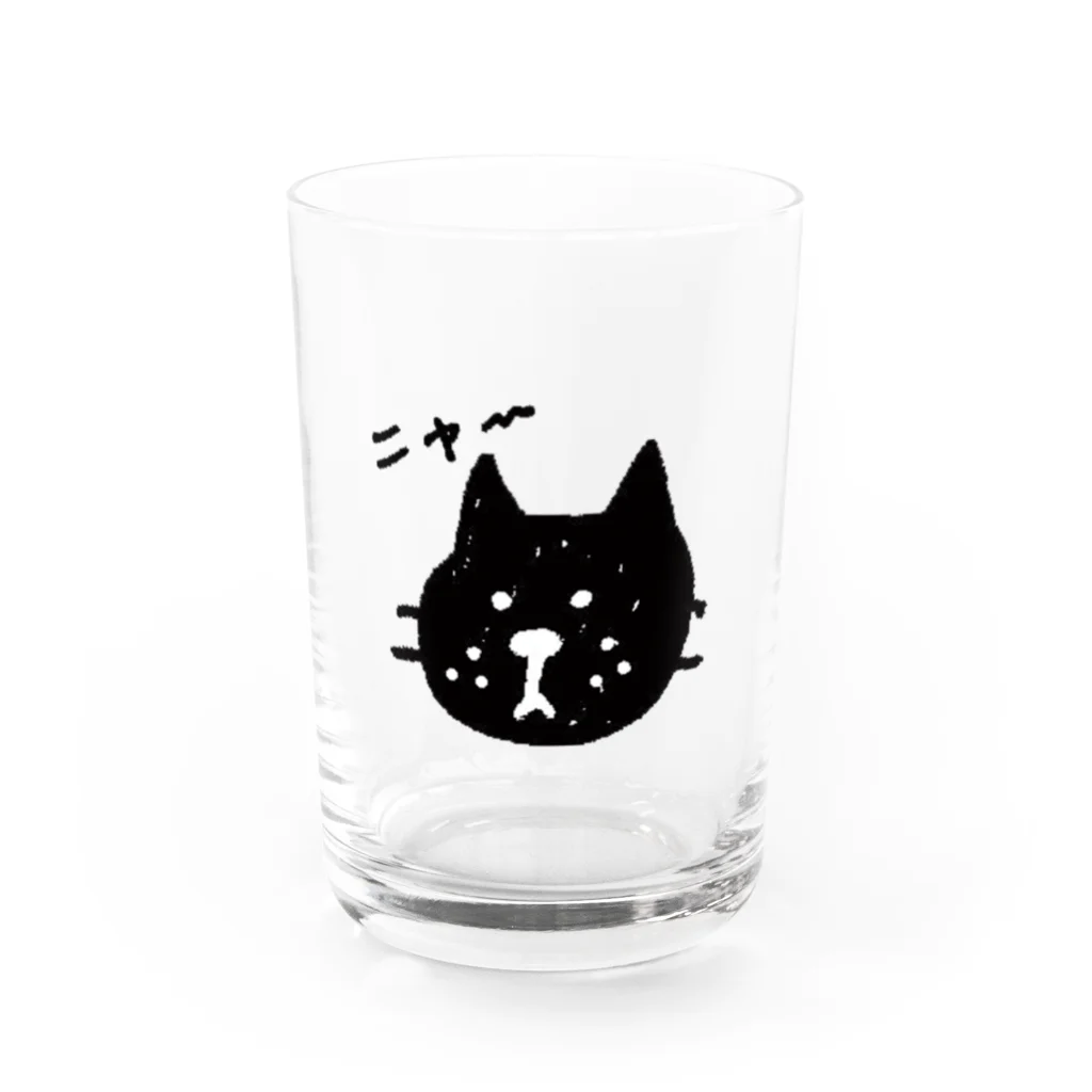 Peco Peco Boo&Carotte cocon❋のくろにゃん Water Glass :front